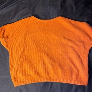Orange cropped sweater